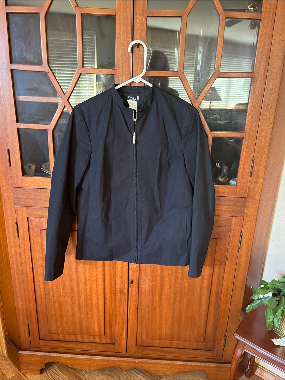 Vintage KORS Michael Kors Made in Italy Black Zip-Up Jacket - Size 8